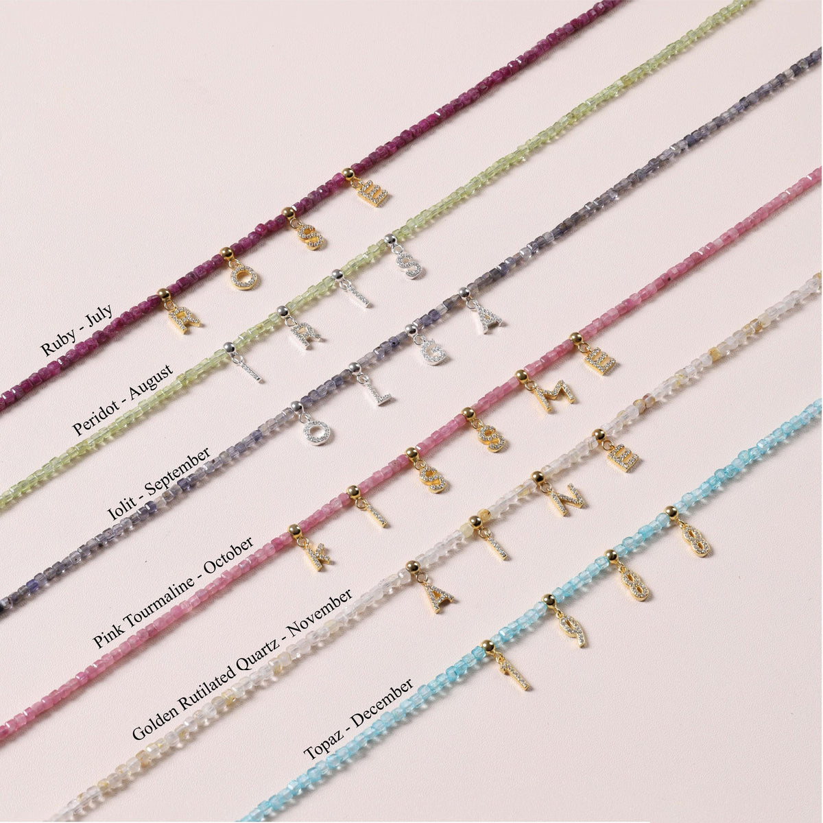 Gradient Blue Tourmaline Necklace