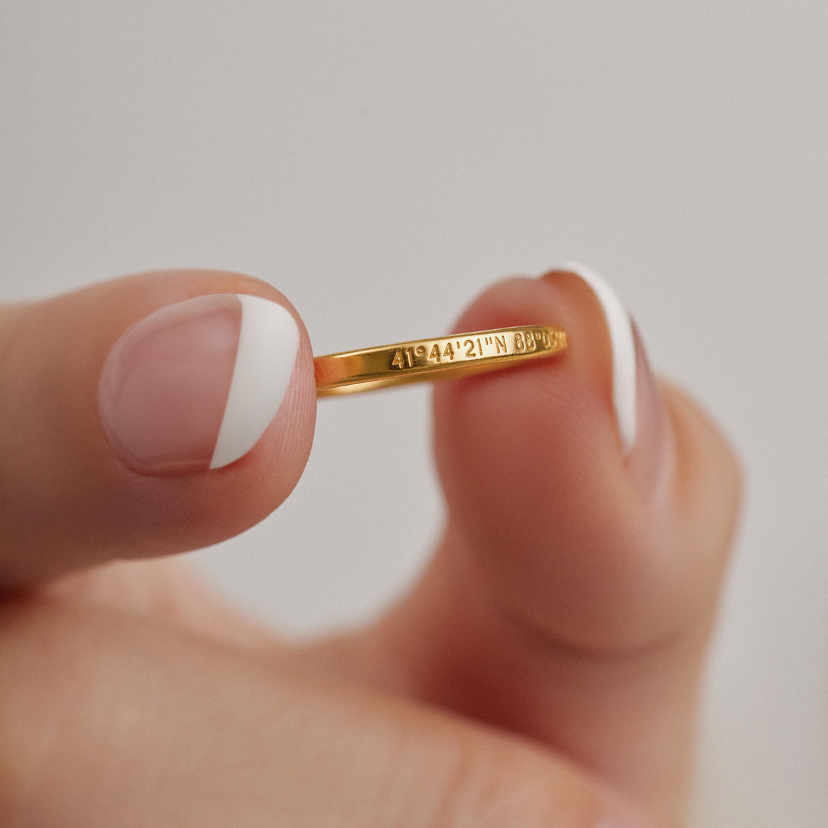 Minimalist Engraved Ring