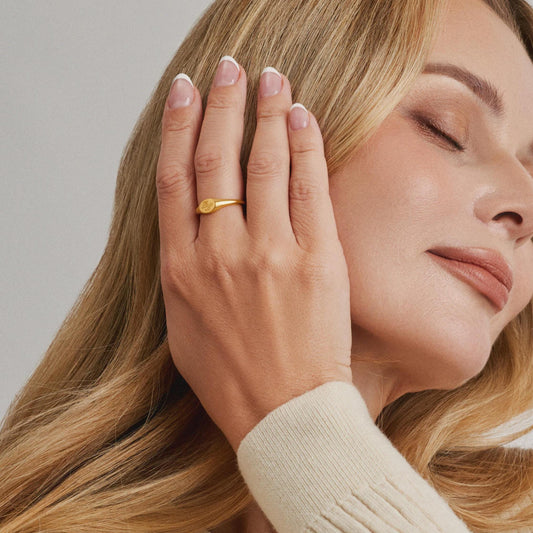Personalized Oval Signet Ring