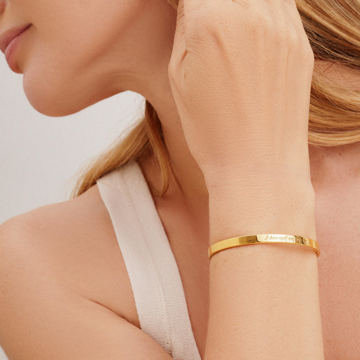 Personalized Custom Cuff Bracelet - Handwriting Cuff Bracelet