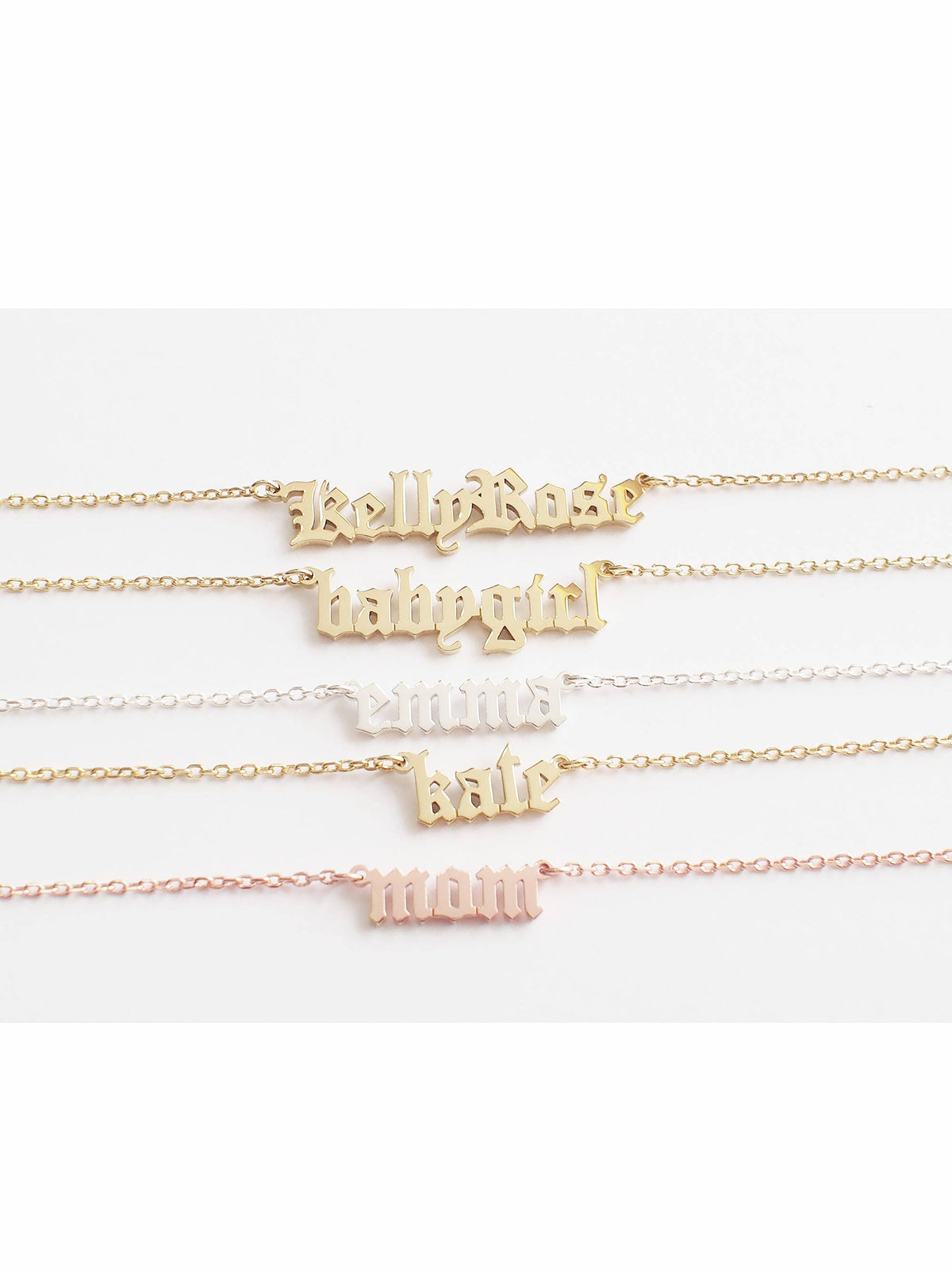 Custom Multiple Name Necklace
