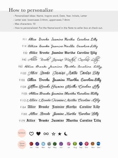 Custom Multiple Name Necklace