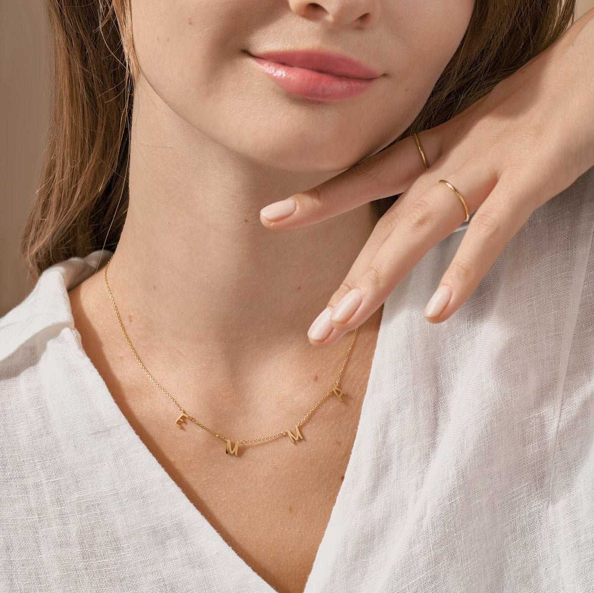 Personalized Name Necklace for Mom