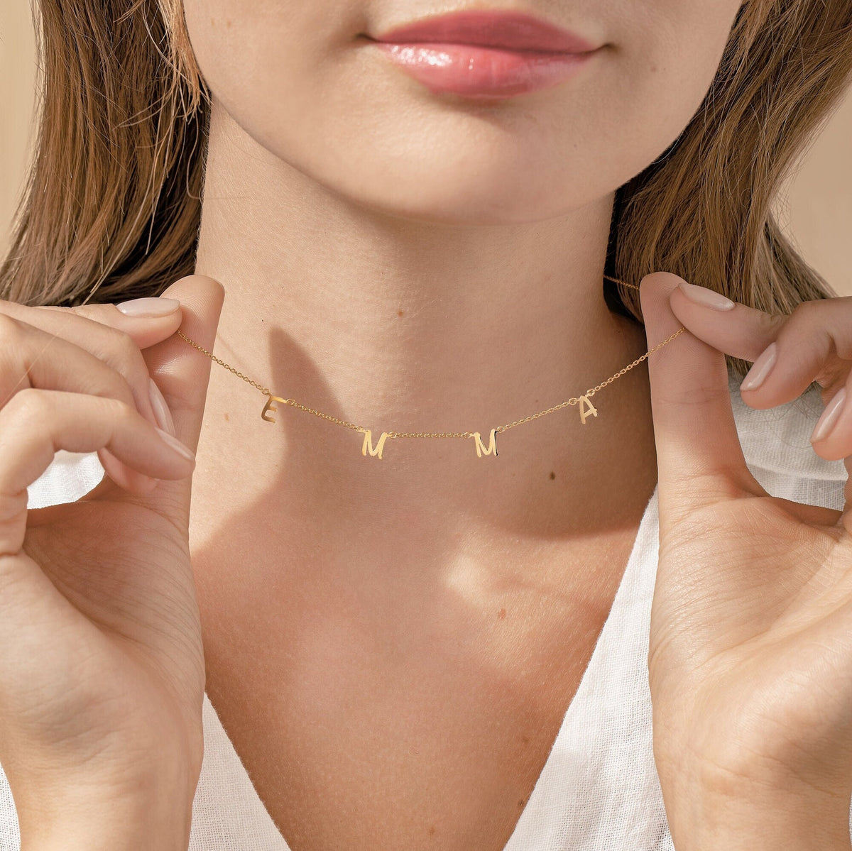 Personalized Name Necklace for Mom