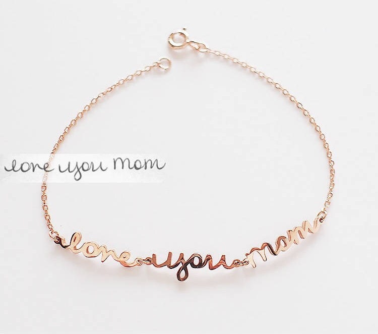 Custom Handwriting Bracelet: Actual Signature Jewelry Keepsake