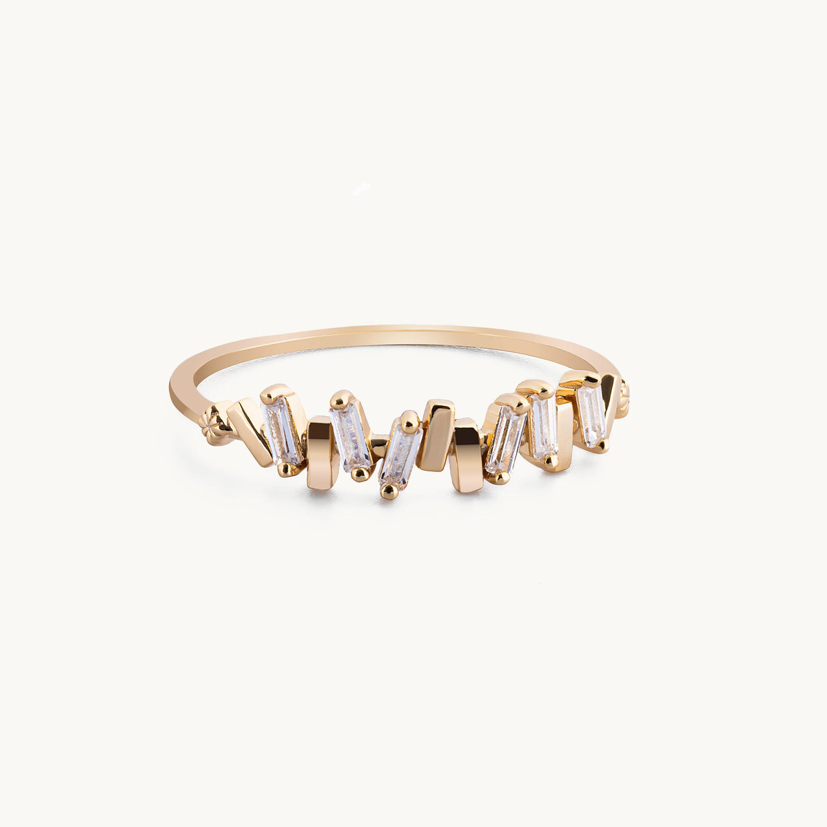 Unique Zig Zag Stacking Ring
