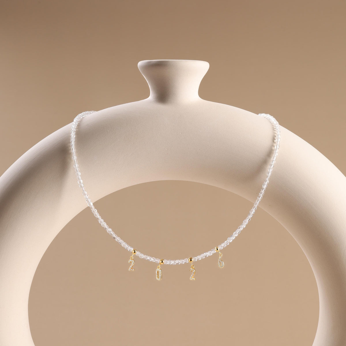 Custom Name Clear Crystal Necklace