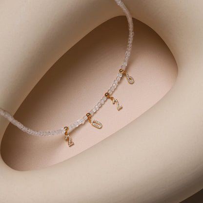Custom Name Clear Crystal Necklace