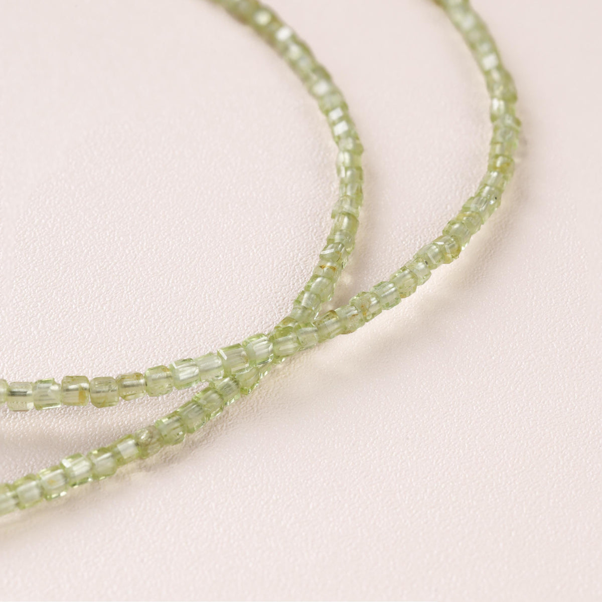 Peridot Initial Necklace
