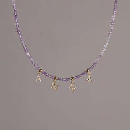 Natural Amethyst Stone Necklace