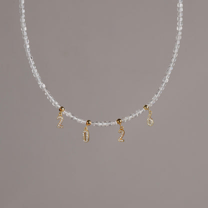 Custom Name Clear Crystal Necklace