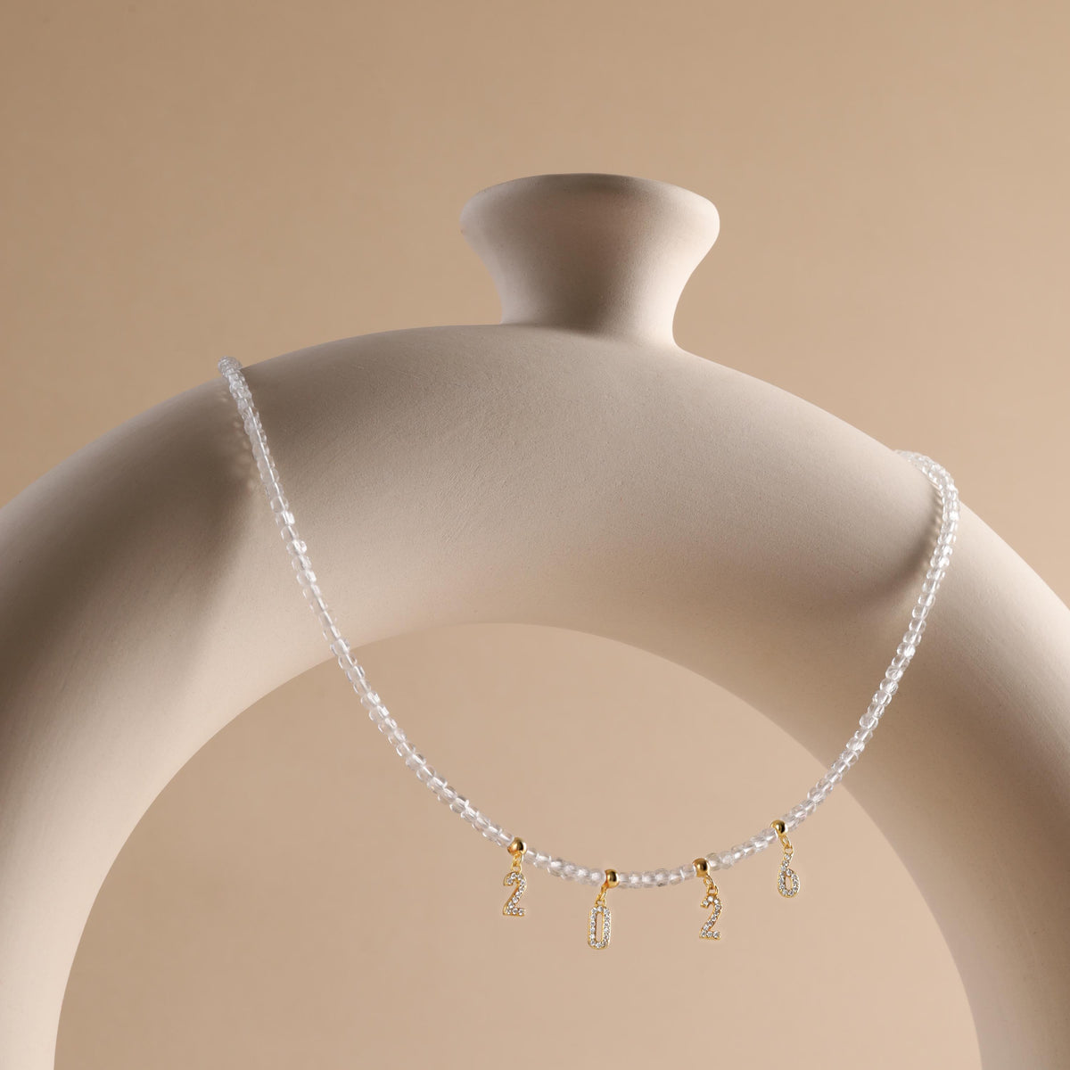 Custom Name Clear Crystal Necklace