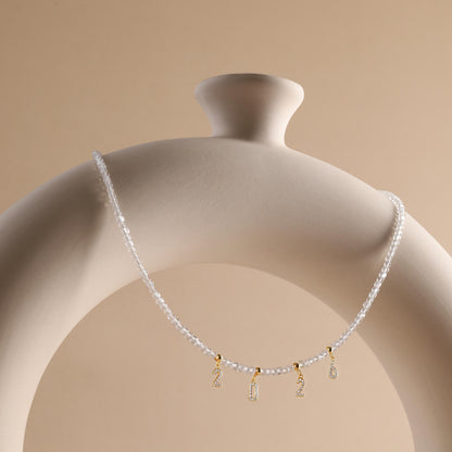 Custom Name Clear Crystal Necklace