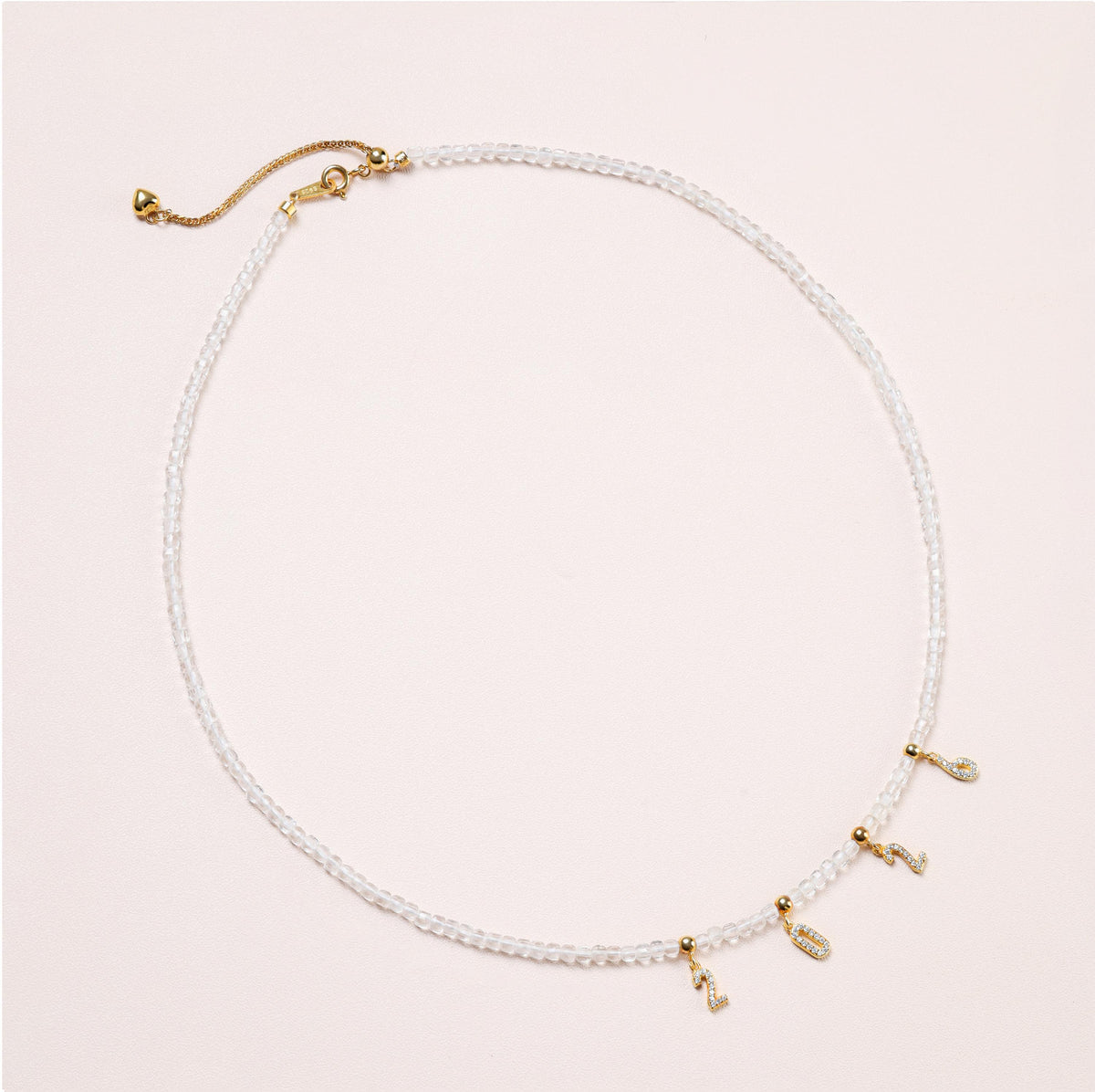 Custom Name Clear Crystal Necklace