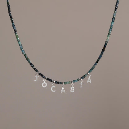 Gradient Blue Tourmaline Necklace