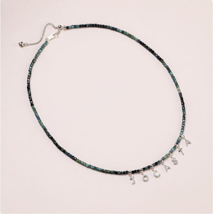 Gradient Blue Tourmaline Necklace