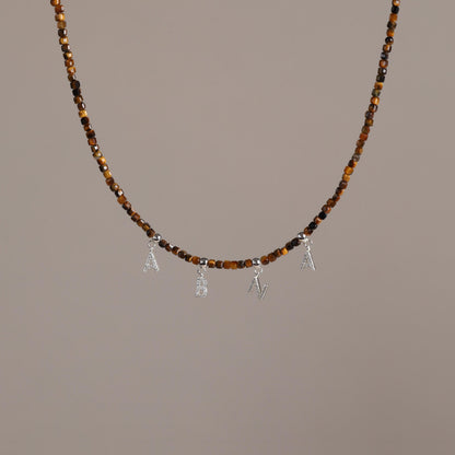 Personalized Tiger Eye Necklace