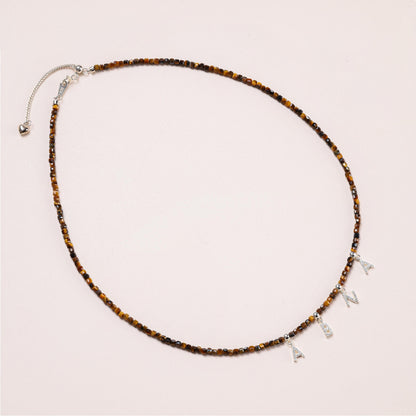 Personalized Tiger Eye Necklace