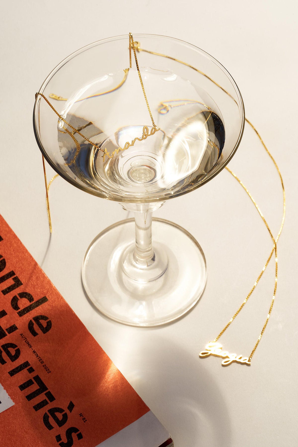 Box Chain Name Necklace