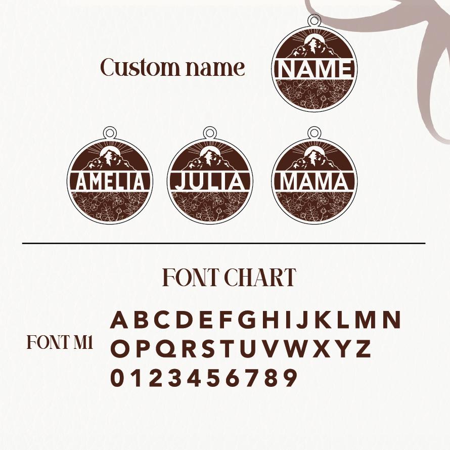 Mom Necklace with Kids Names