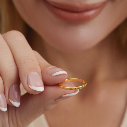 Personalized Mom Ring with Birthstone