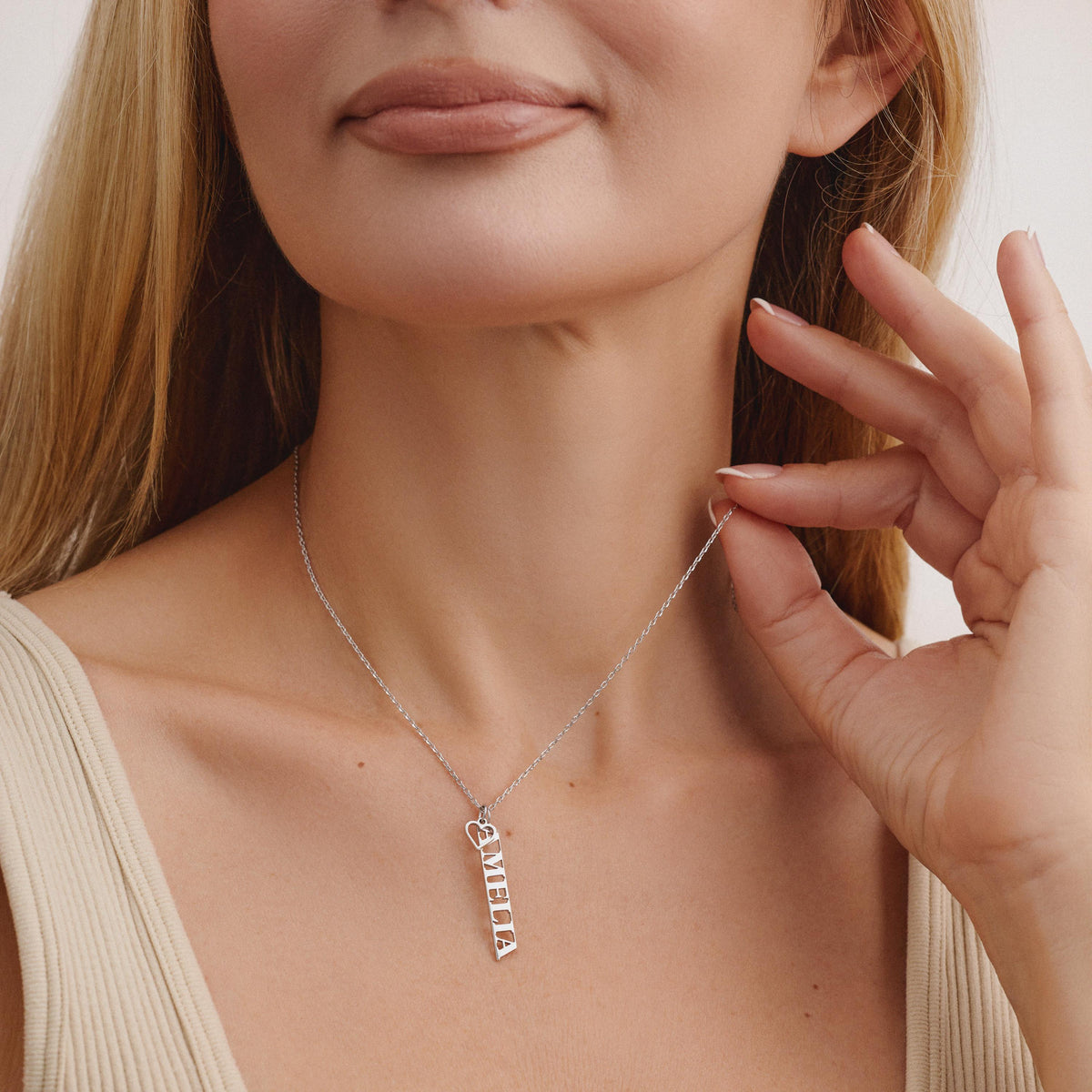 Mom Necklace with Kids Names
