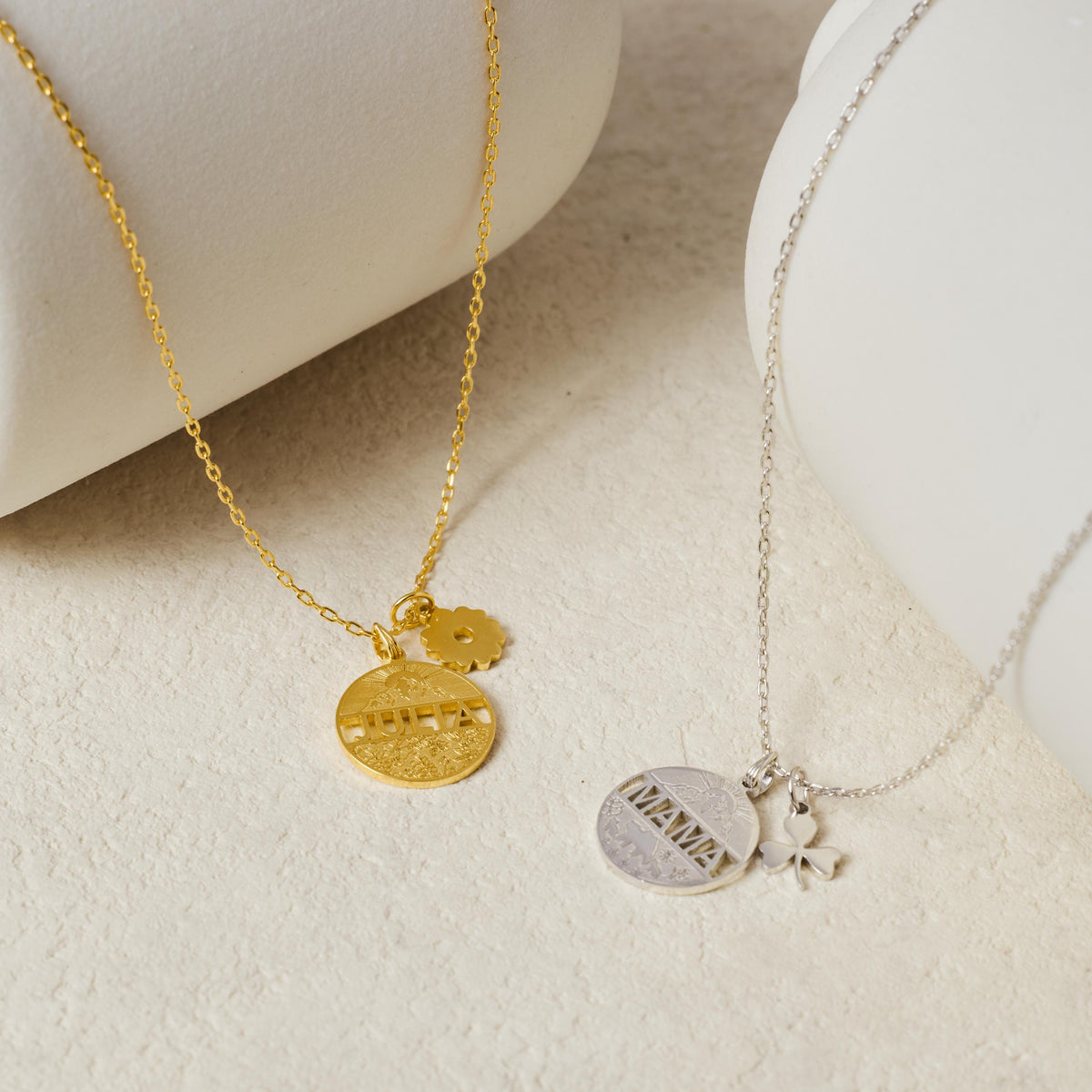 Mom Necklace with Kids Names