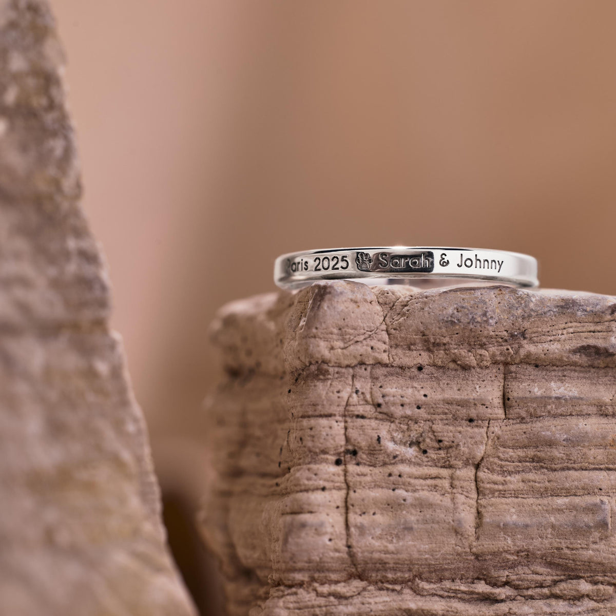 Personalized Mom Ring with Birthstone