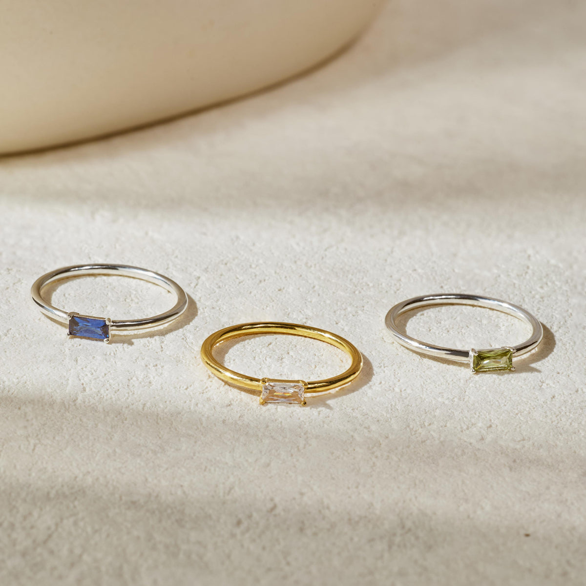Baguette Birthstone Ring