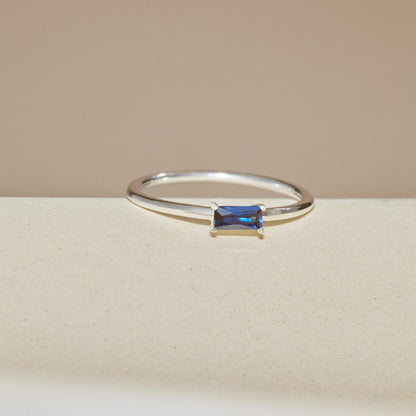 Baguette Birthstone Ring