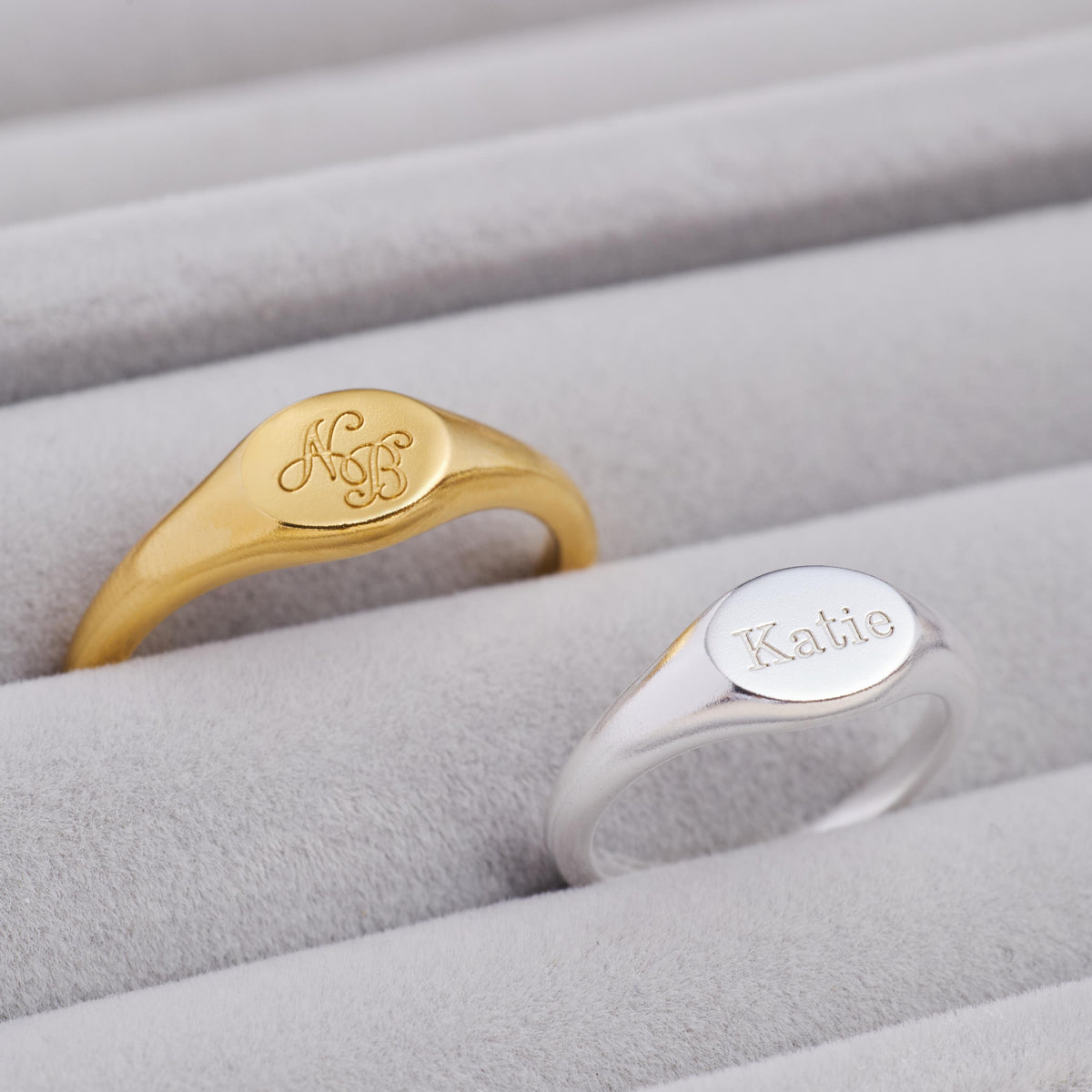 Personalized Oval Signet Ring