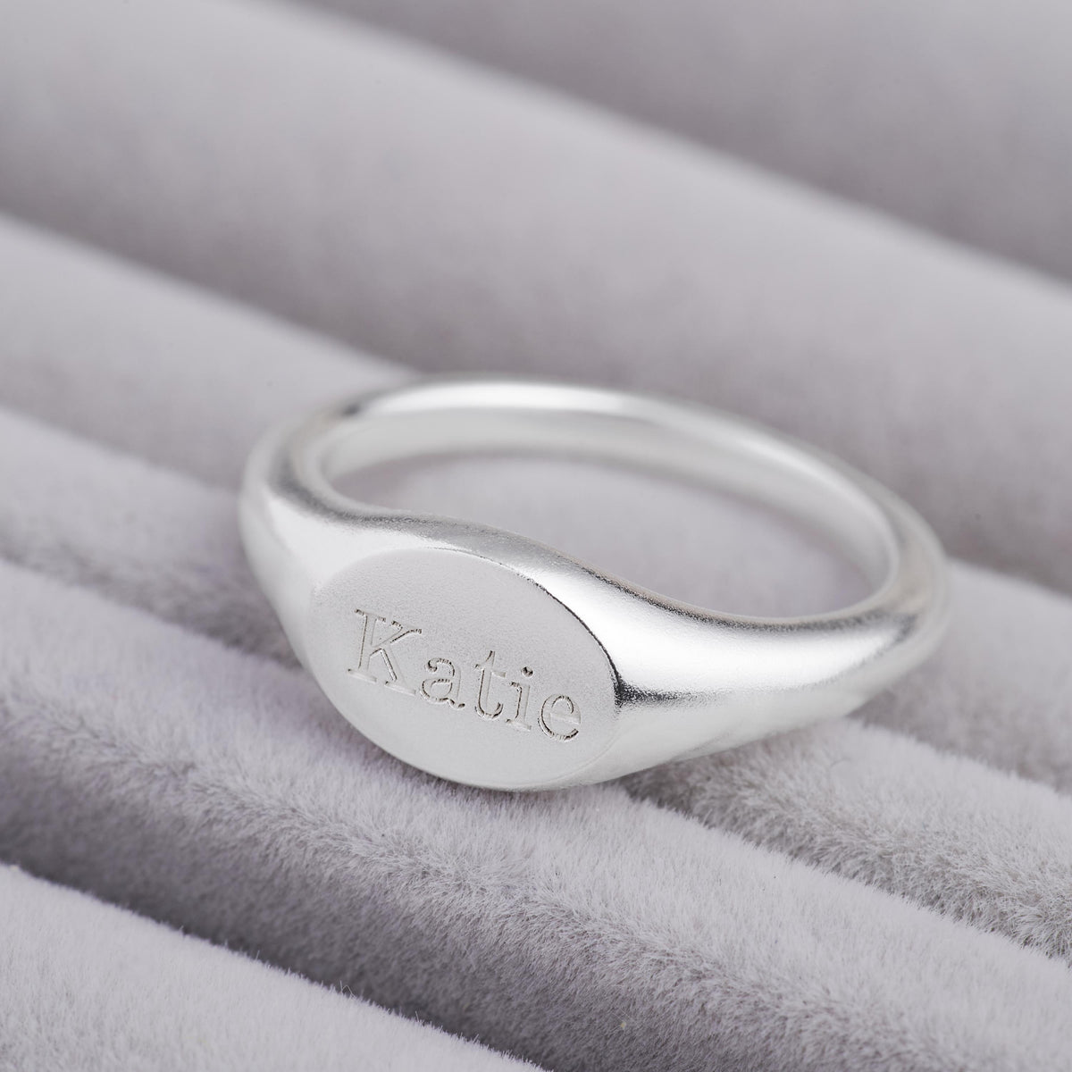 Personalized Oval Signet Ring