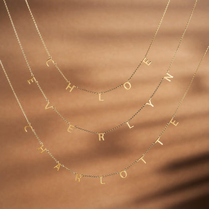 Tiny Initial Necklace