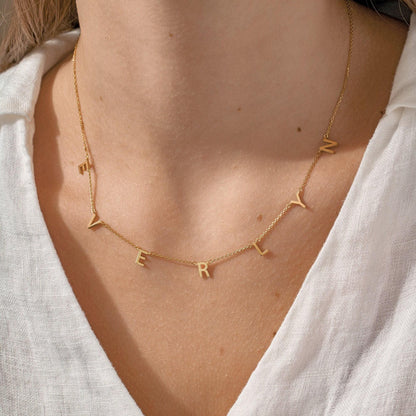 Tiny Initial Necklace