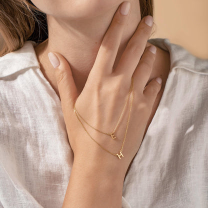 Tiny Initial Necklace