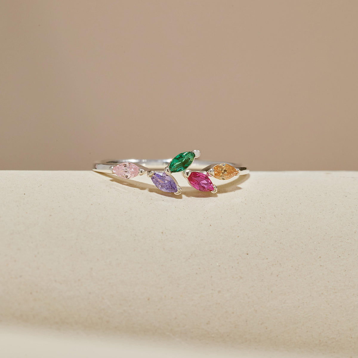 Marquise Birthstone Ring