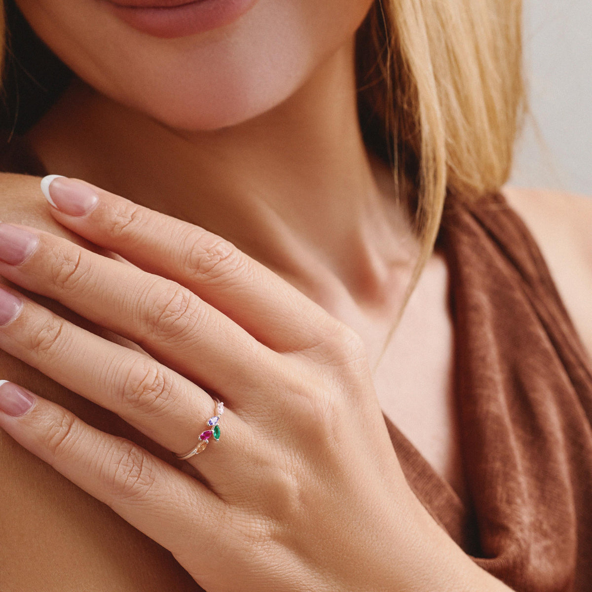 Marquise Birthstone Ring