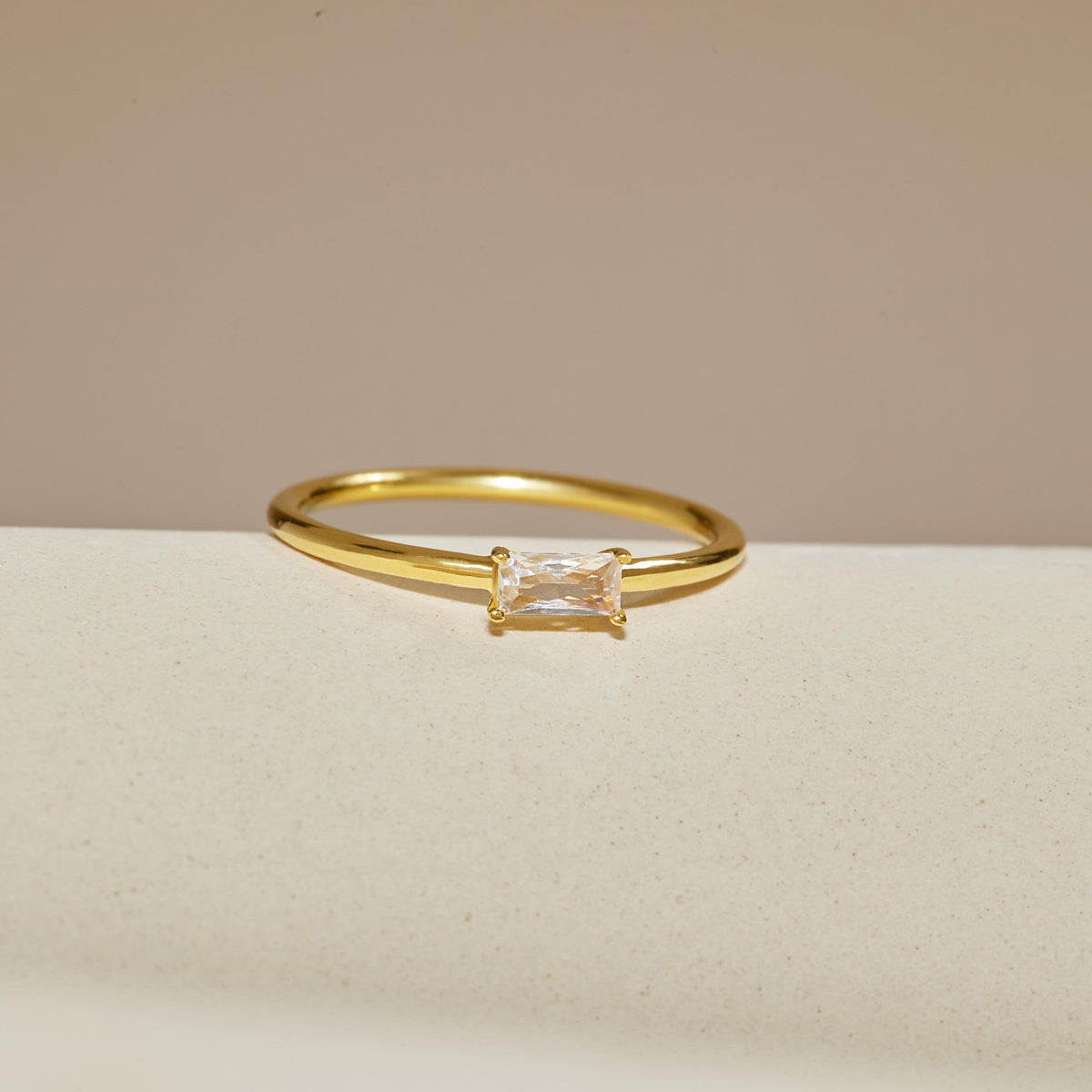 Baguette Birthstone Ring