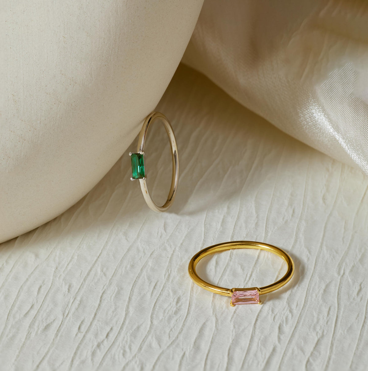 Baguette Birthstone Ring