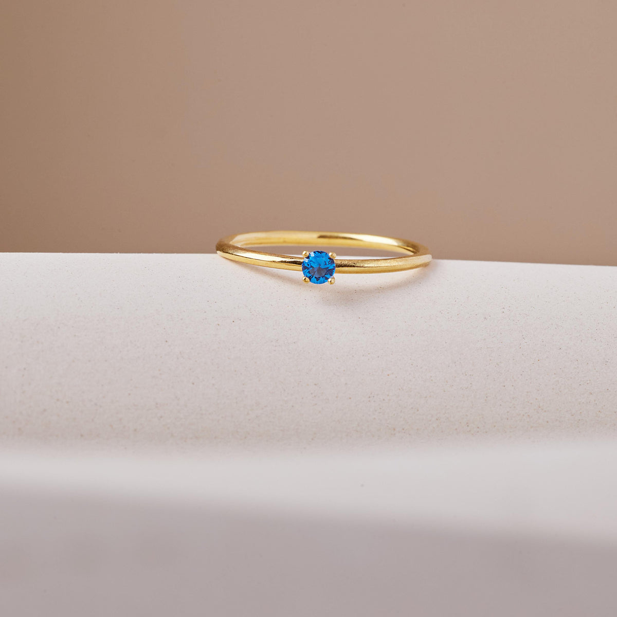Solitaire Birthstone Ring