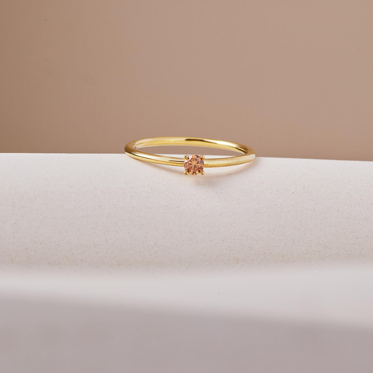 Solitaire Birthstone Ring