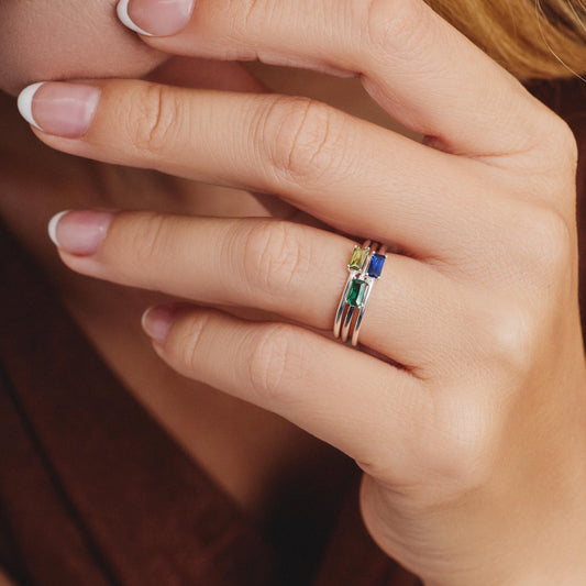 Baguette Birthstone Ring