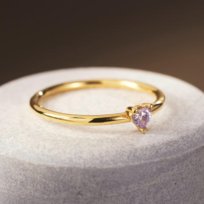 Personalized Birthstone Ring