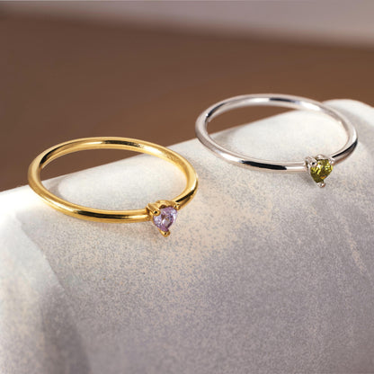 Personalized Birthstone Ring
