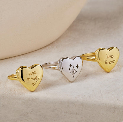 Pet Memorial Locket Ring