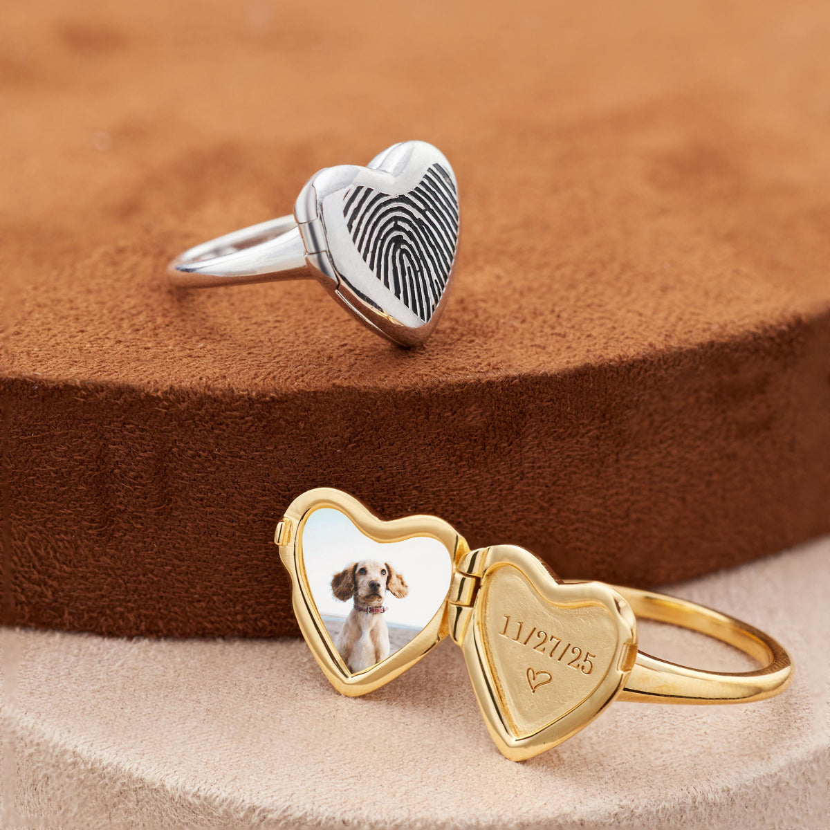 Pet Memorial Locket Ring