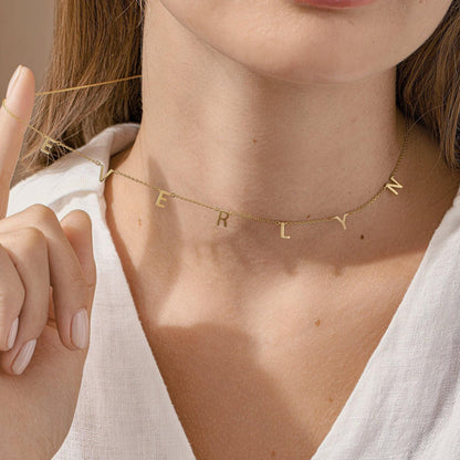 Tiny Initial Necklace
