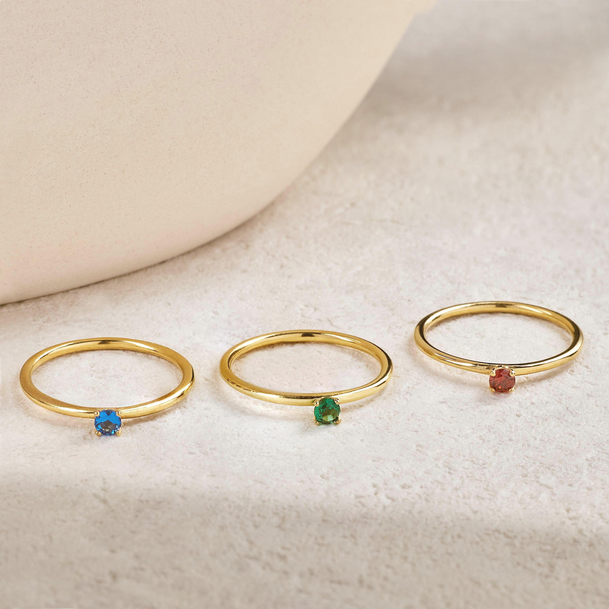 Solitaire Birthstone Ring