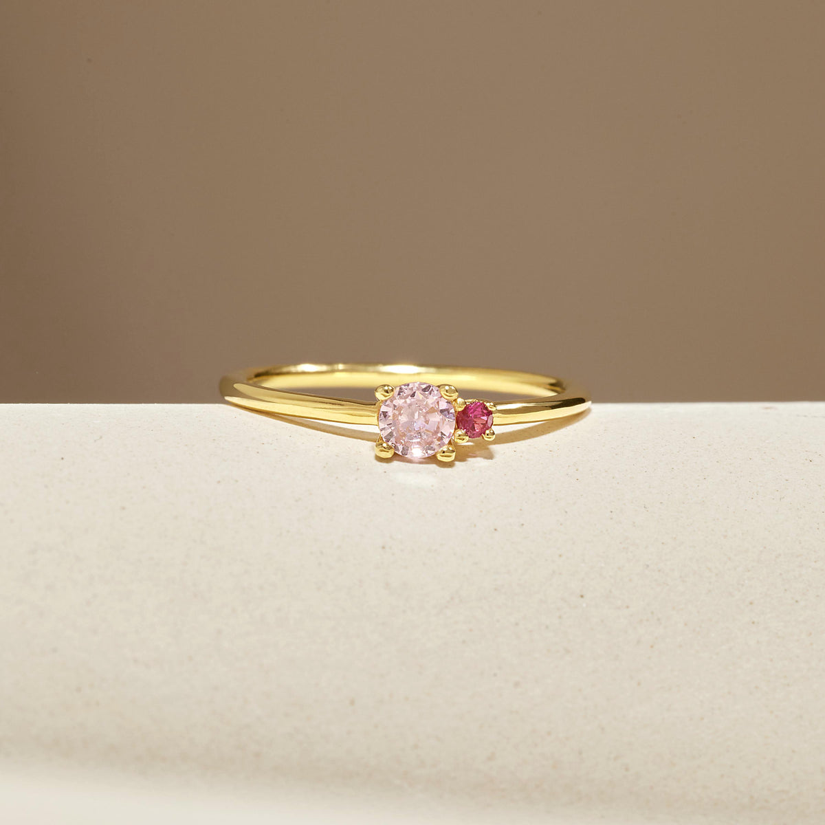 Couple Birthstone Ring