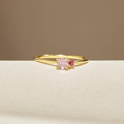 Couple Birthstone Ring